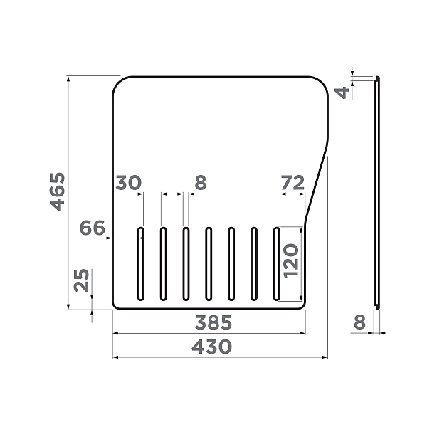Разделочная доска Omoikiri CB-Maru 86