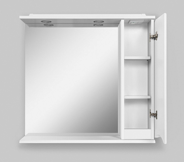 Зеркало-шкаф AM.PM Like 80 R M80MPR0801WG белый глянец