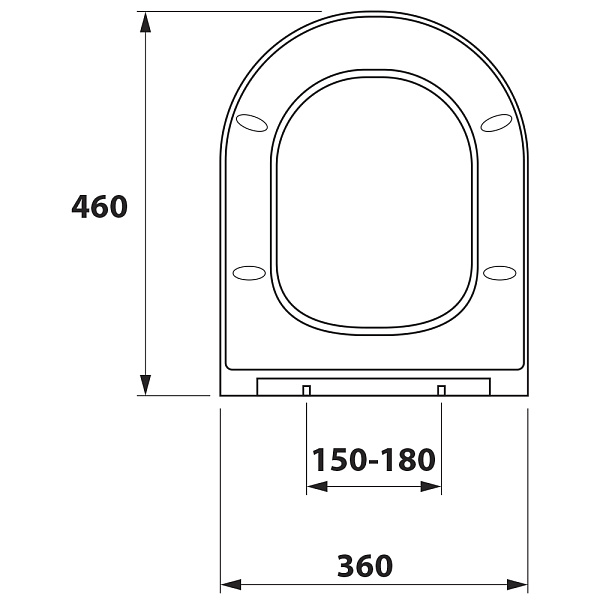 Крышка с сиденьем DP микролифт для унитаза OWLT190202/OWLT190301 Eter/Vind Cirkel-G с бачком