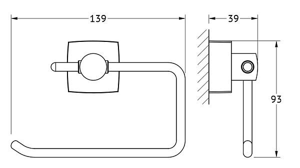 Держатель туалетной бумаги FBS Esperado ESP 056
