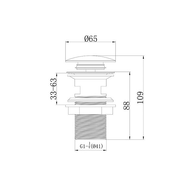 Смеситель для биде Caprigo Adria-Uno 02-533-crm