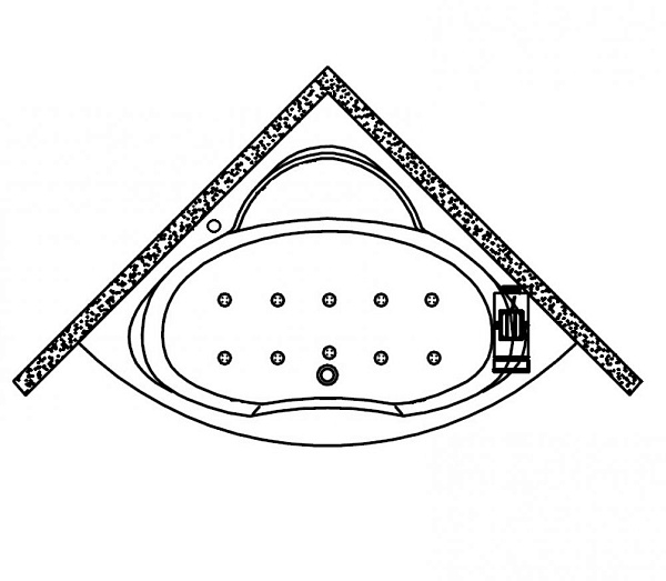 Акриловая ванна Kolpa-San Royal Air 130х130 QUAT