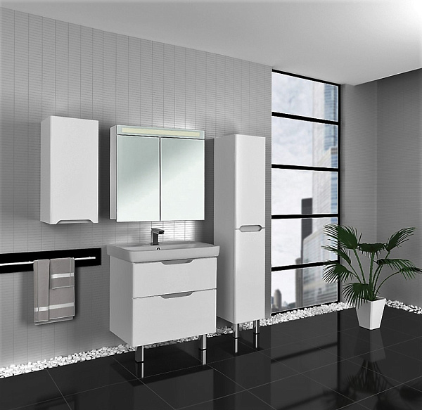 Тумба с раковиной подвесная Dreja "Q Plus 80"