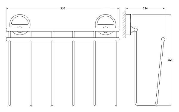 Держатель для газет FBS Luxia LUX 052
