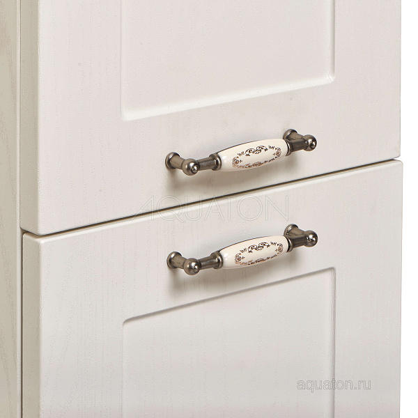 Шкаф-пенал подвесной Aquaton "Леон" дуб белый