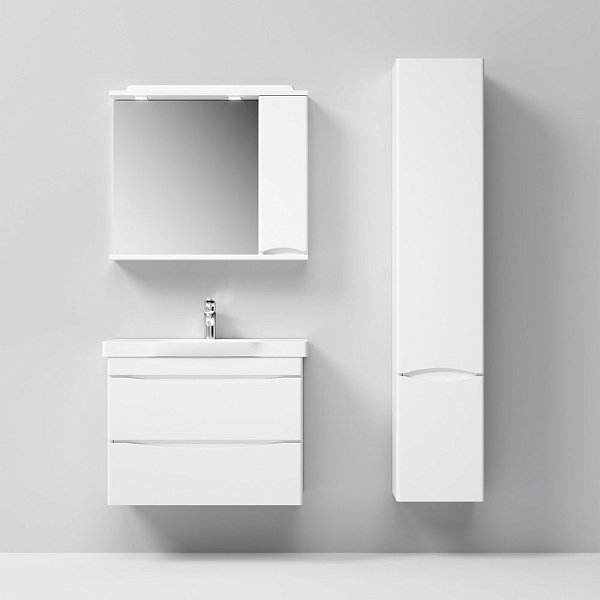 Зеркало-шкаф AM.PM Like 80 R M80MPR0801WG белый глянец