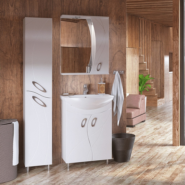 Зеркало-шкаф COROZO "Наина 60/С" R белый