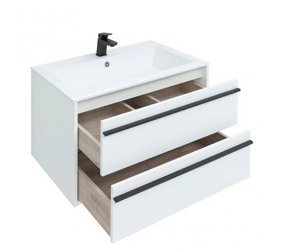 Тумба с раковиной Aquanet "Lino 80" 253903