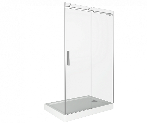 Душевая перегородка Good Door Galaxy WTW-110-C-B профиль черный