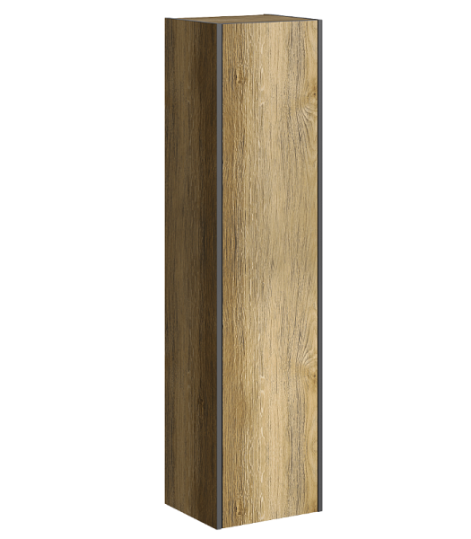 Шкаф-пенал подвесной угловой Aqwella "Fargo 35" дуб балтийский