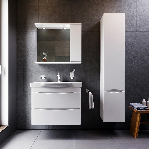 Зеркало-шкаф AM.PM Like 80 R M80MPR0801WG белый глянец