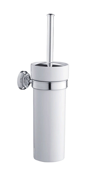 Ершик подвесной для унитаза Burlington Savoy RA53 хром/керамика
