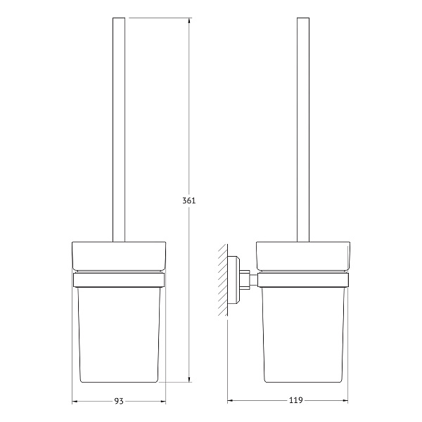 Ершик для унитаза Artwelle Hagel 9929A