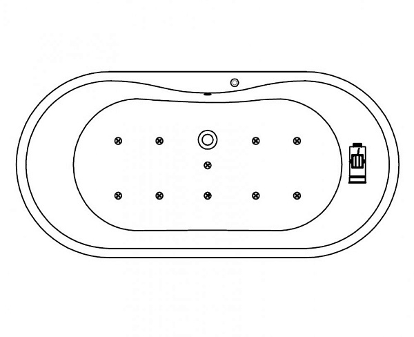 Акриловая ванна Kolpa-San Comodo-FS Air Green 185х90