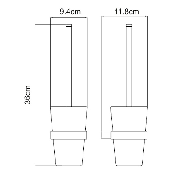 Ершик для унитаза WasserKraft Sauer K-7927