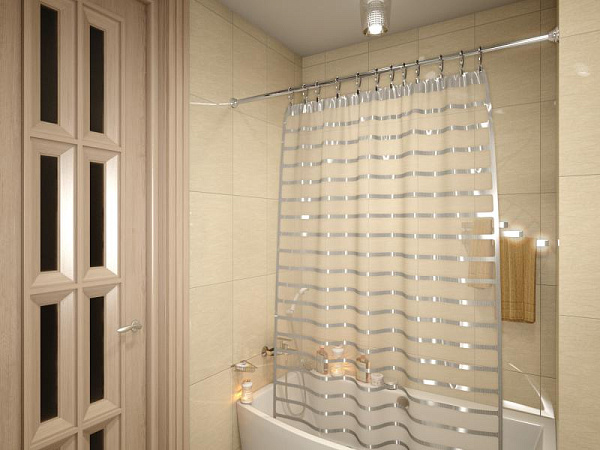 Карниз для ванной комнаты Elghansa Monterno CS-1-Chrome