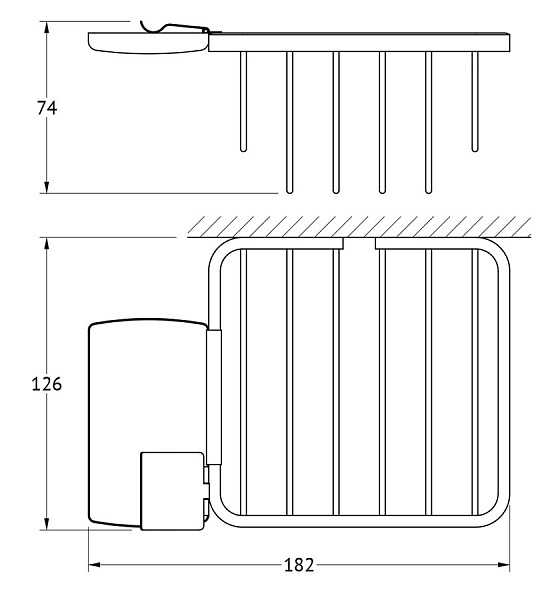 Держатель туалетной бумаги FBS Ryna RYN 029