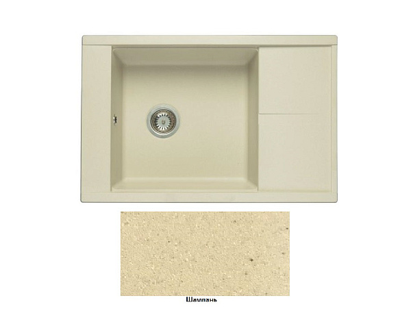 Кухонная мойка Aquaton Делия 78 1A715132DE290 шампань