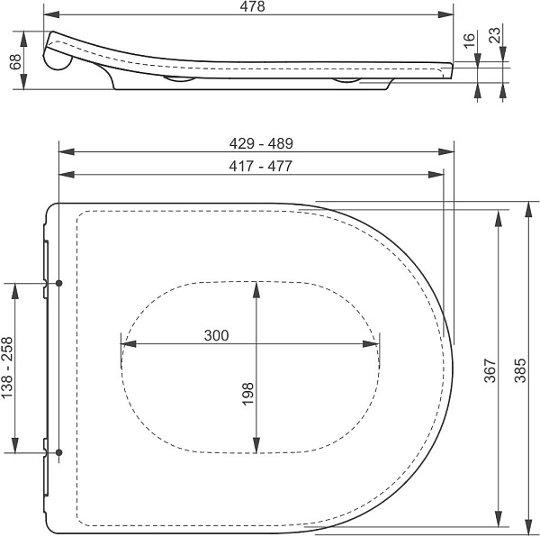 Крышка-сиденье Toto RP TC513F