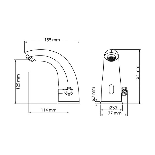 Смеситель для раковины WasserKraft Rossel 2813