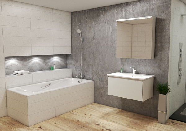 Чугунная ванна OWL 1975 Strand - 180х80 с ручками