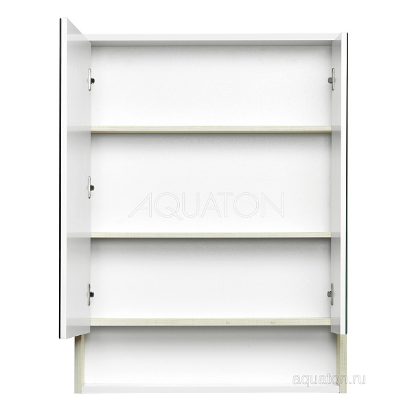 Зеркало-шкаф Aquaton "Рико 65" белый/ясень фабрик