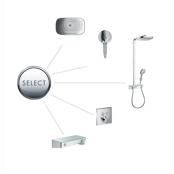 Смеситель термостатический скрытого монтажа для душа Hansgrohe ShowerSelect 15763670