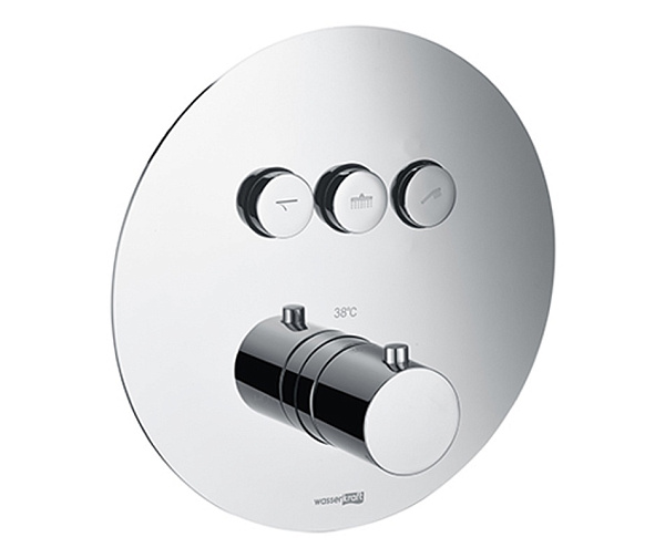 Смеситель скрытого монтажа для ванны и душа термостатический WasserKraft Dinkel 5844