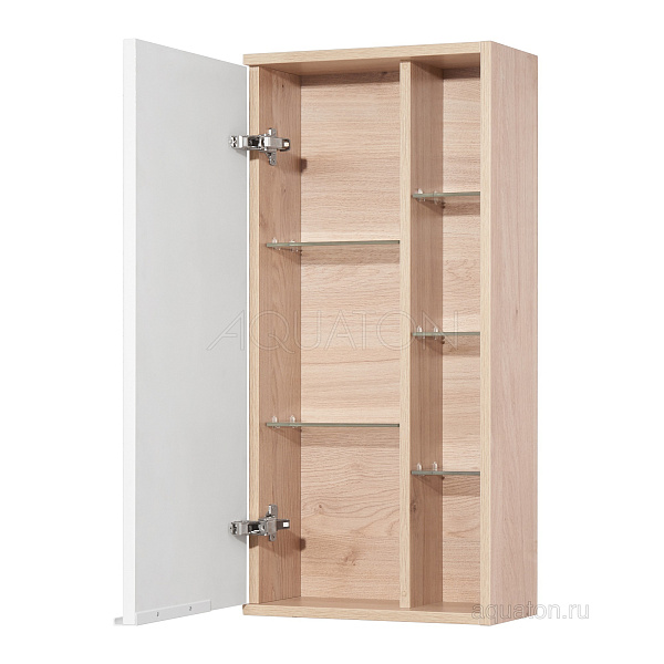Настенный шкаф одностворчатый Aquaton "Бостон" дуб эврика