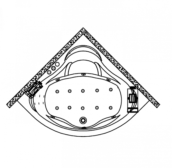Акриловая ванна Kolpa-San Loco Air 150х150