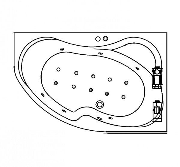 Акриловая ванна Kolpa-San Lulu Superior 170x100 L (левая)