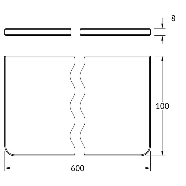 Запасное стекло для полки HAR 036 Artwelle Universell ASP 009