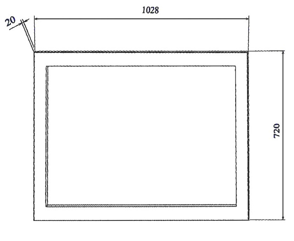 Зеркало Sanflor Ванесса 105 белое