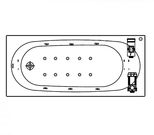 Акриловая ванна Kolpa-San Tamia Superior 150х70 QUAT