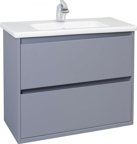 Тумба с раковиной Bellezza "Лоренцо 60" серебро