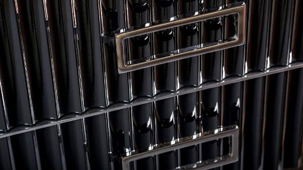 Тумба с раковиной Armadi Art "Monaco 100" черная/хром