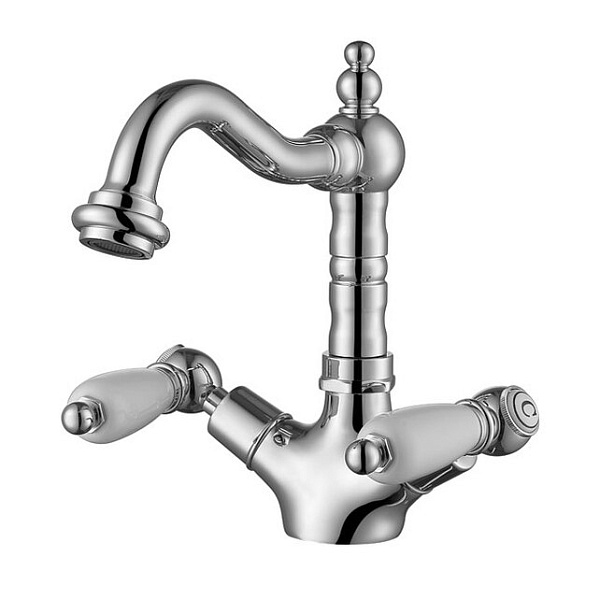 Смеситель для раковины Caprigo Adria-Classik 03-526-crm с донным клапаном