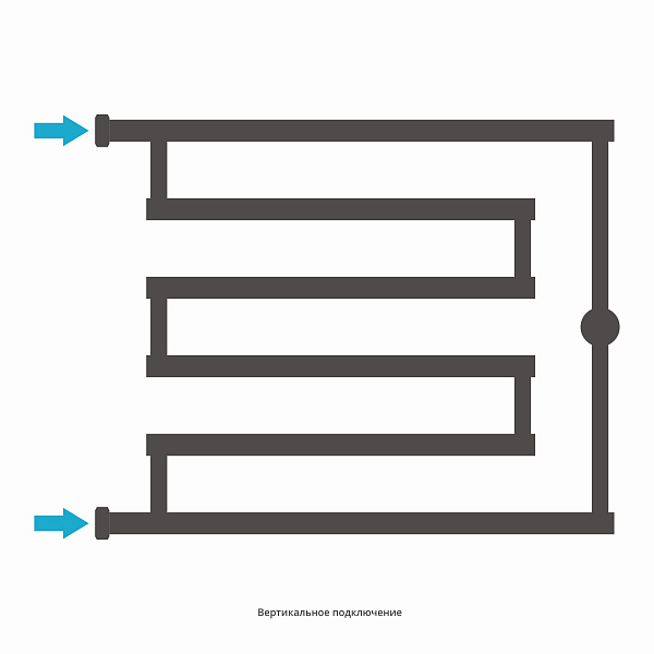 Полотенцесушитель СУНЕРЖА High-Tech model "L" 500x650