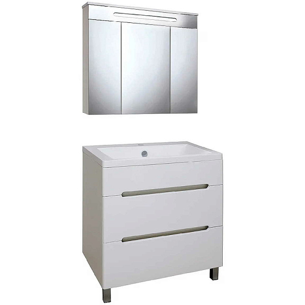 Тумба с раковиной Runo "Парма 75"