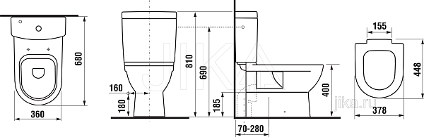 Чаша напольная Jika Mio