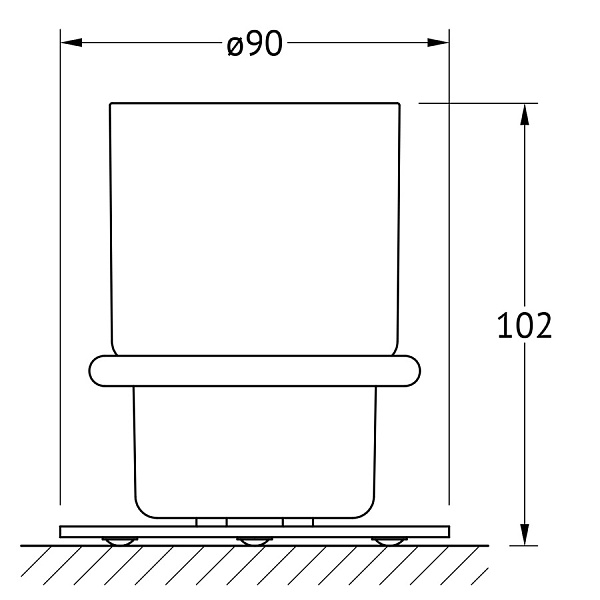 Держатель со стаканом настольный Artwelle Universell AWE 001