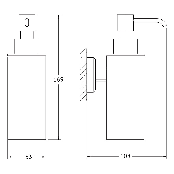 Дозатор с держателем Artwelle Hagel 9932