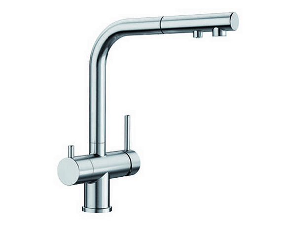 Смеситель для кухни Blanco Fontas-S II Silgranit с выджвижным душем (хром)