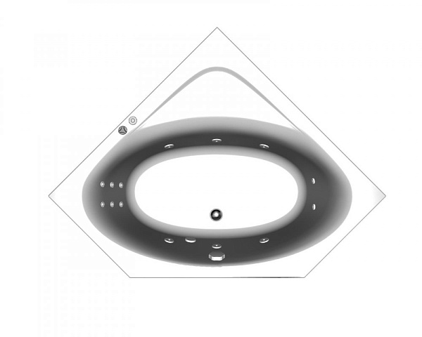 Акриловая ванна Kolpa-San Evelin Optima 120х120