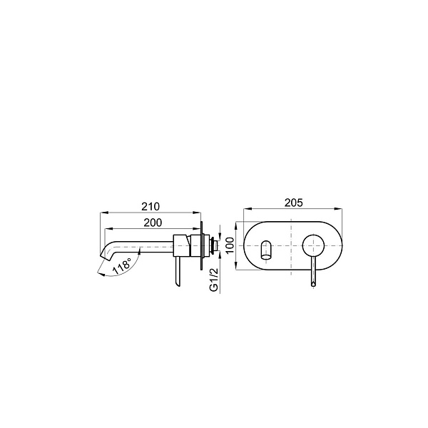 Смеситель для раковины Noken Round N199999068 хром