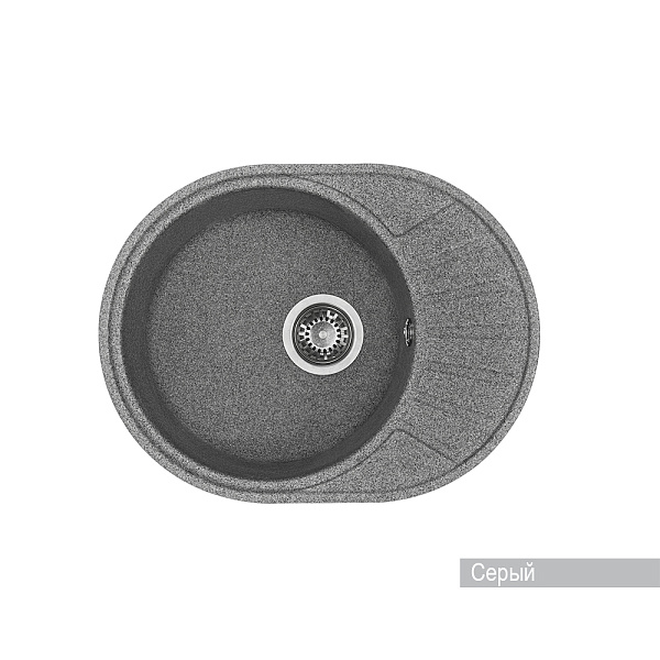 Кухонная мойка Aquaton Чезана 1A711232CS230 серый