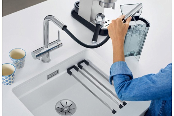 Смеситель для кухни Blanco Fontas-S II Silgranit с выджвижным душем (хром)