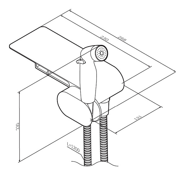 Смеситель с гигиеническим душем Am.Pm Like F0202622