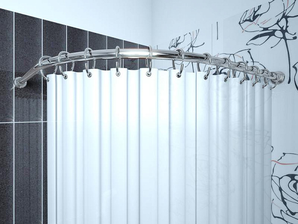 Карниз для ванной комнаты угловой Elghansa Monterno CR-4-Chrome