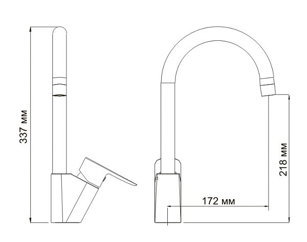 Смеситель для кухни WasserKraft Leine 3507